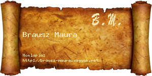 Brausz Maura névjegykártya